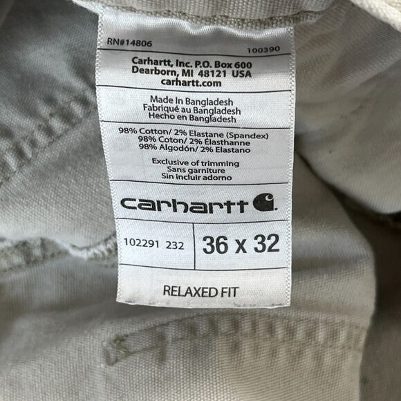 Carhartt Pants Mens 36x32 Relaxed Fit Carpenter Workwear Streetwear Distressed - Picture 4 of 7